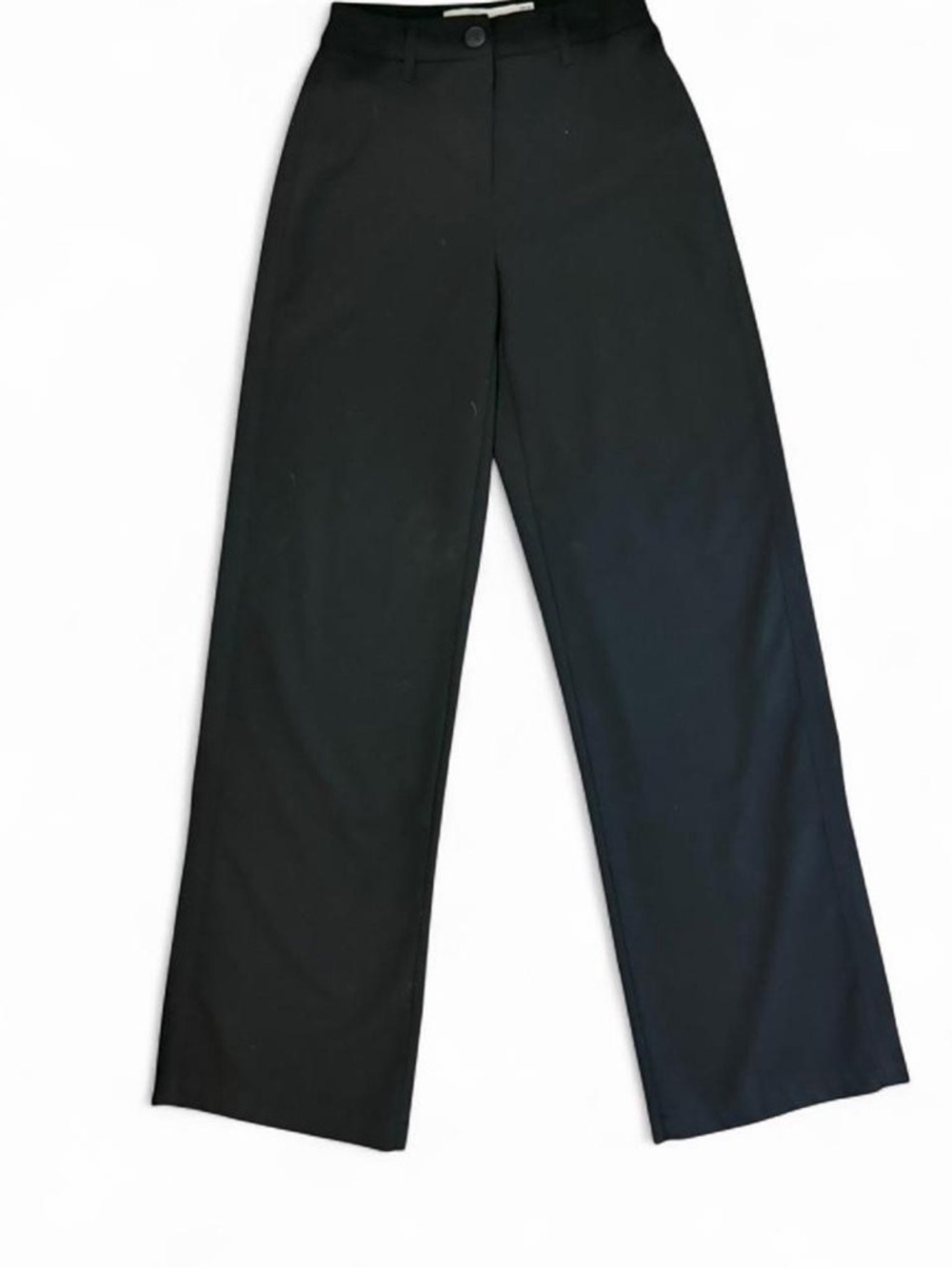 Bershka Classic Black Wide Leg Trousers